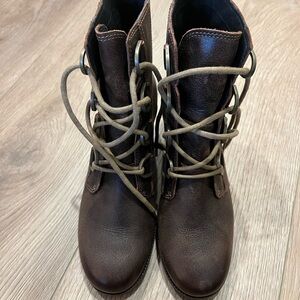 Sorel Dark Brown Lace Up Boots
